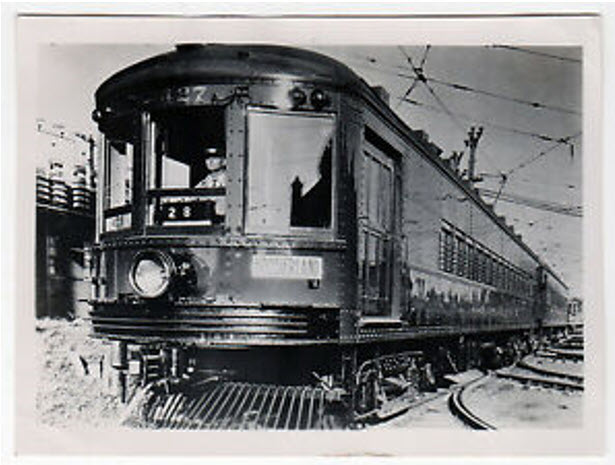 Historic electric streetcar